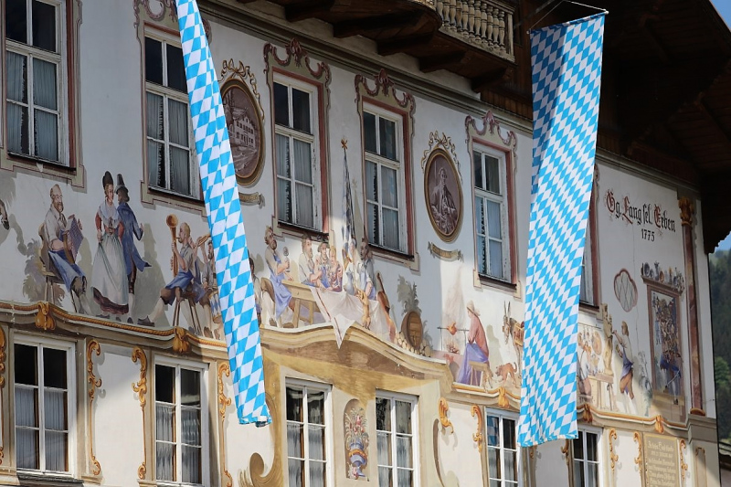 Lüftlmalerei in Oberammergau