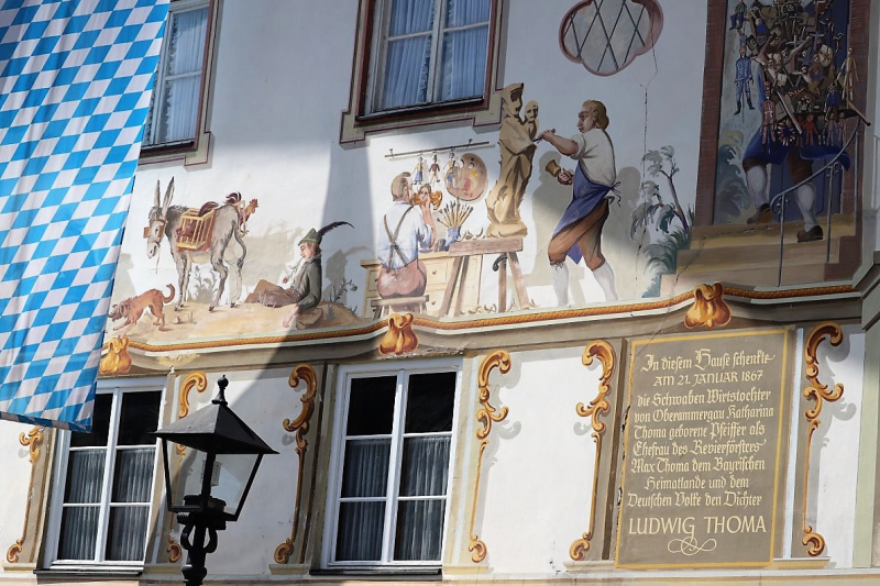 Lüftlmalerei in Oberammergau