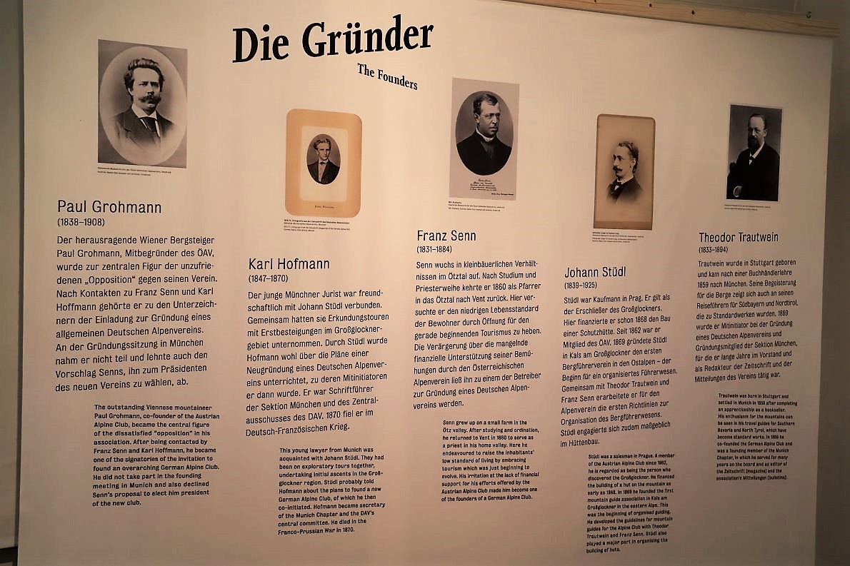 Die Gründer des Deutschen Alpenvereins. (Foto: Knut Kuckel)